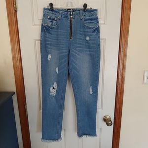 Boohoo Distressed Mom Jeans